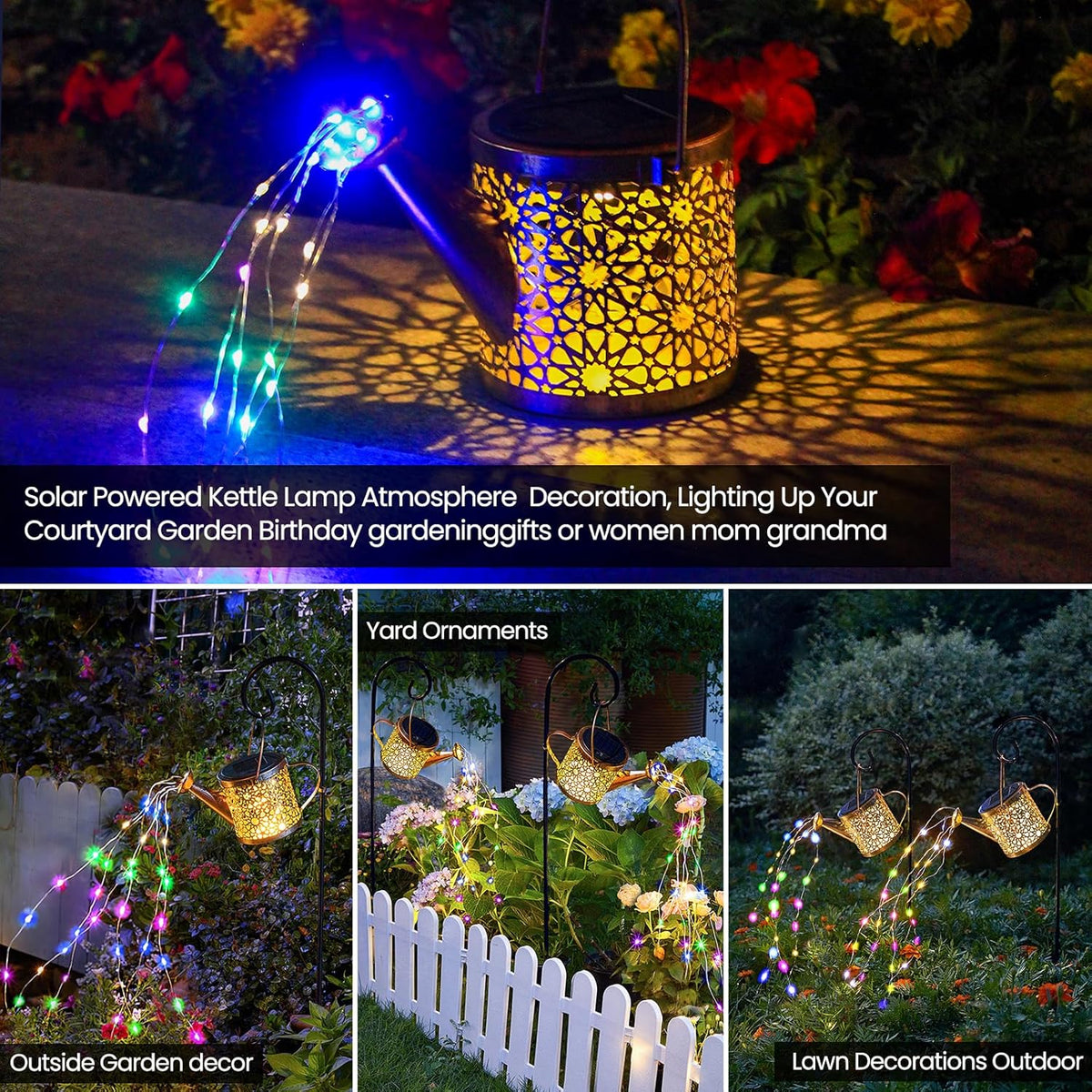2026 Solar Powered Starry Watering Can (IP65 Waterproof)