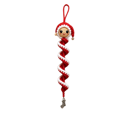 🔥3D Christmas Crafts Kit🎁Crochet Snowman Spiral Ornament DIY Kit✨