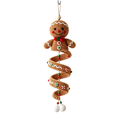 🔥3D Christmas Crafts Kit🎁Crochet Snowman Spiral Ornament DIY Kit✨
