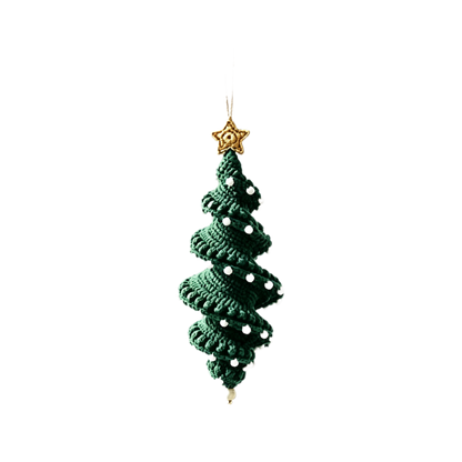 🔥3D Christmas Crafts Kit🎁Crochet Snowman Spiral Ornament DIY Kit✨